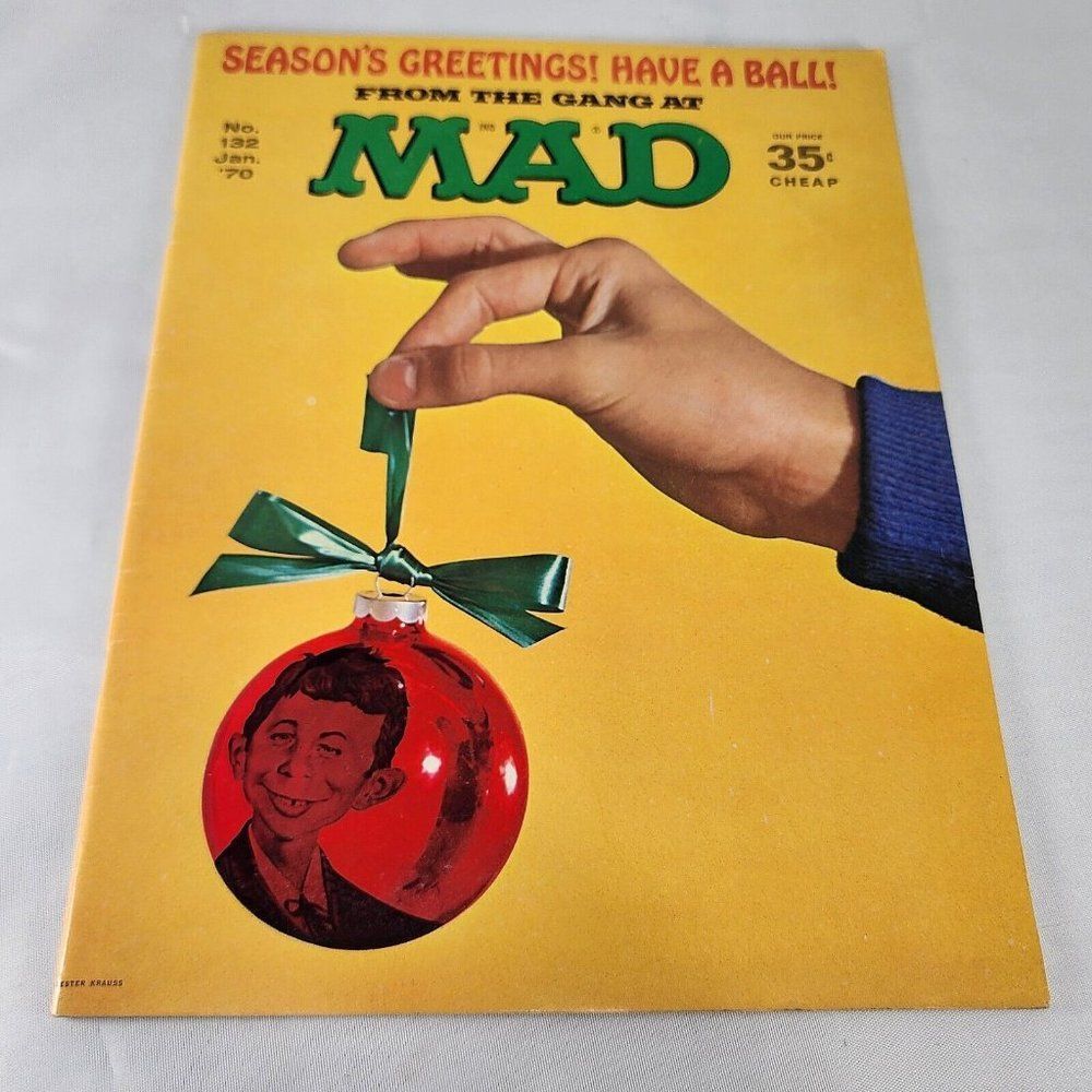 Mad Magazine Issue #132 January 1970 Xmas Season Greetings, Have A Ball Issue‎